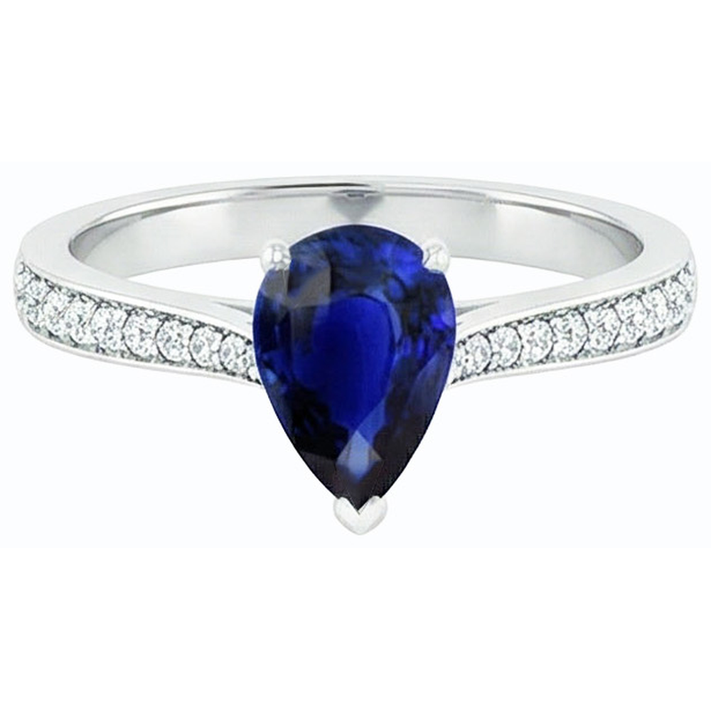 echter round diamant 3Karat ring auf Weiß