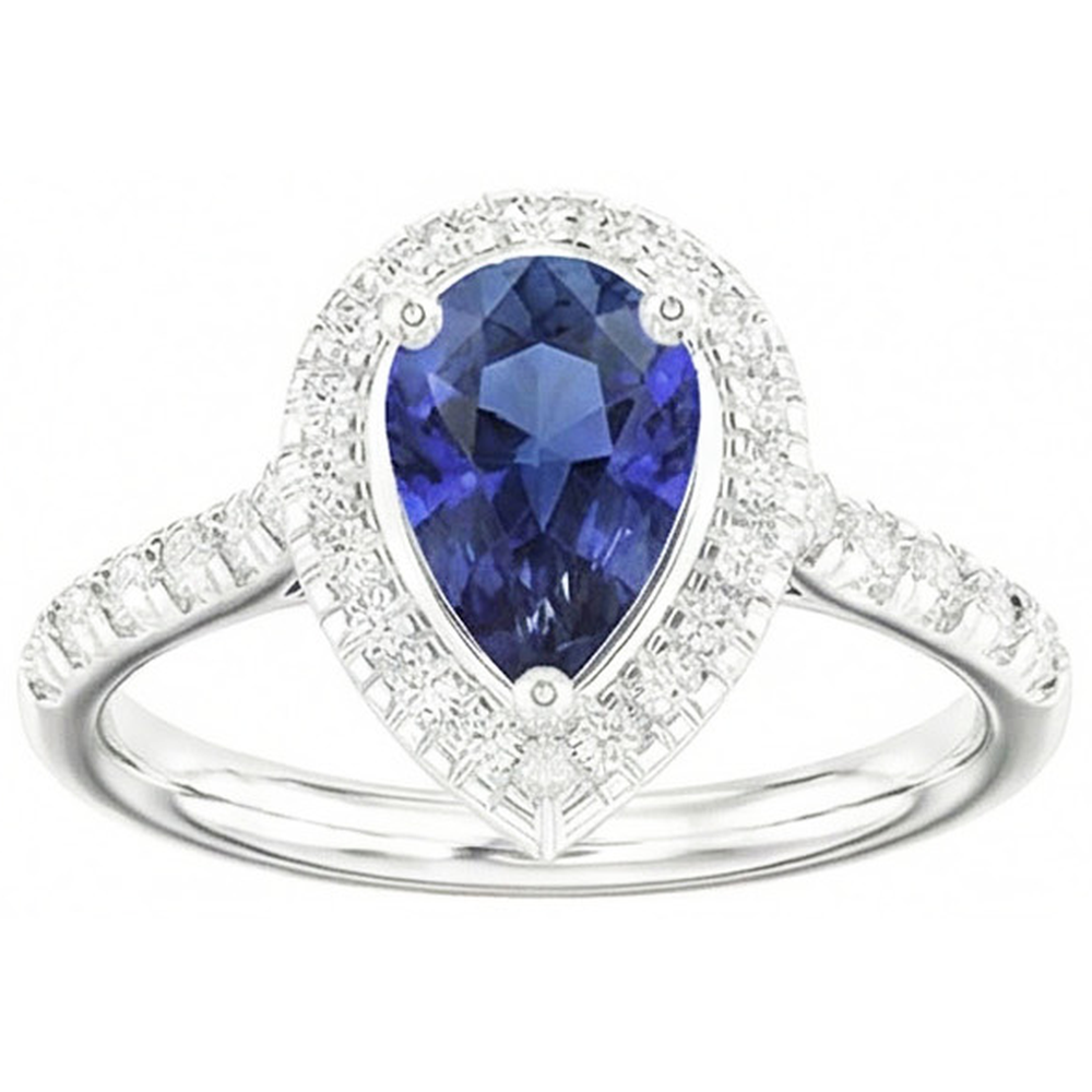 echter round diamant 4Karat ring auf Weiß