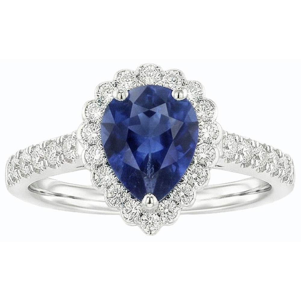 echter round diamant 3.50Karat ring auf Weiß