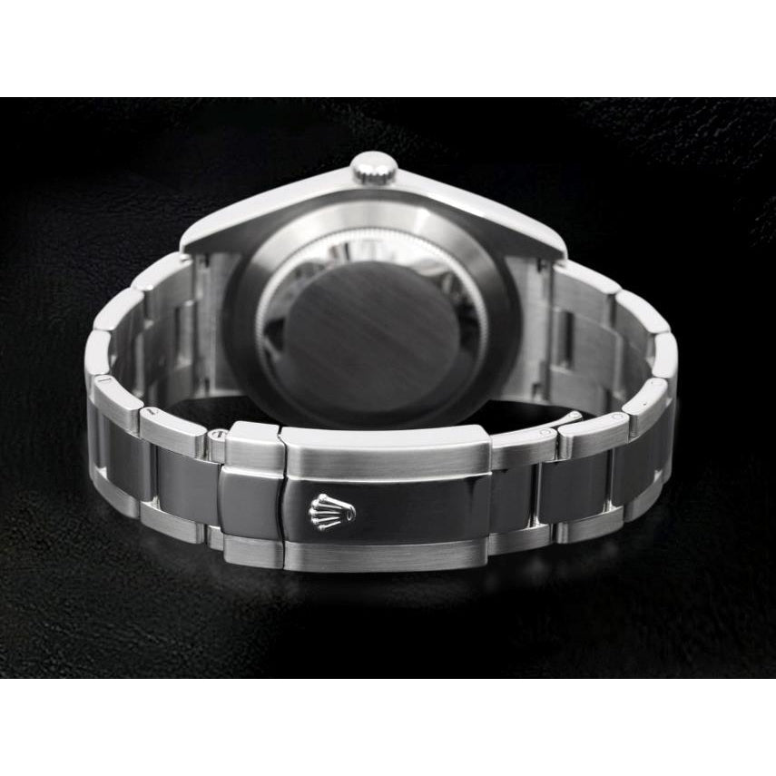 Edelstahl Blaues Zifferblatt Rolex