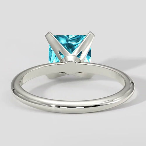 Bläulicher Paraiba-Kissenring 2,1 Karat
