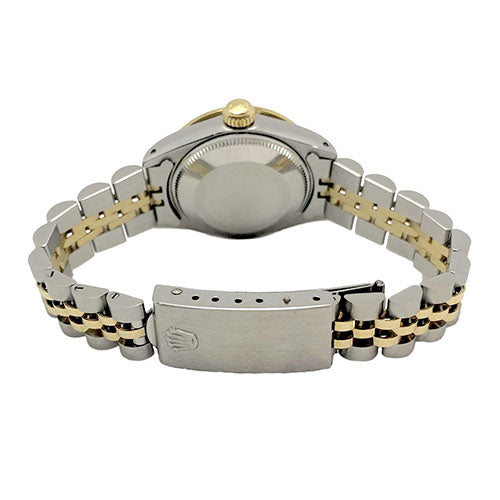 Burgunder Diamant-Zifferblatt Lünette Edelstahl & Gold Jubilee Armband Lady Rolex