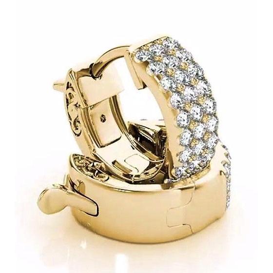 Creolen mit Echt Diamanten 2,40 Karat