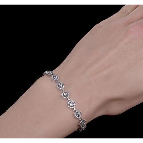 Damen Echt Diamant Armband 7 Karat Schmuck Neu