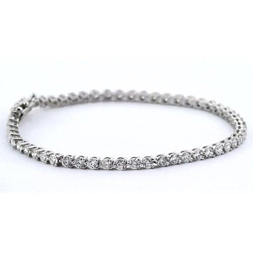 Damen Echt Diamant Tennisarmband 4,40 Karat Weißgold 14K