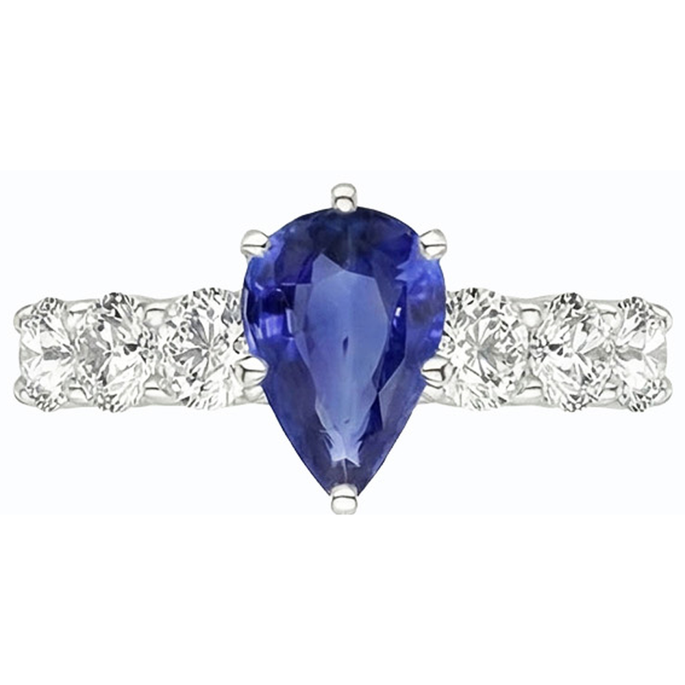 echter round diamant 4Karat ring auf Weiß