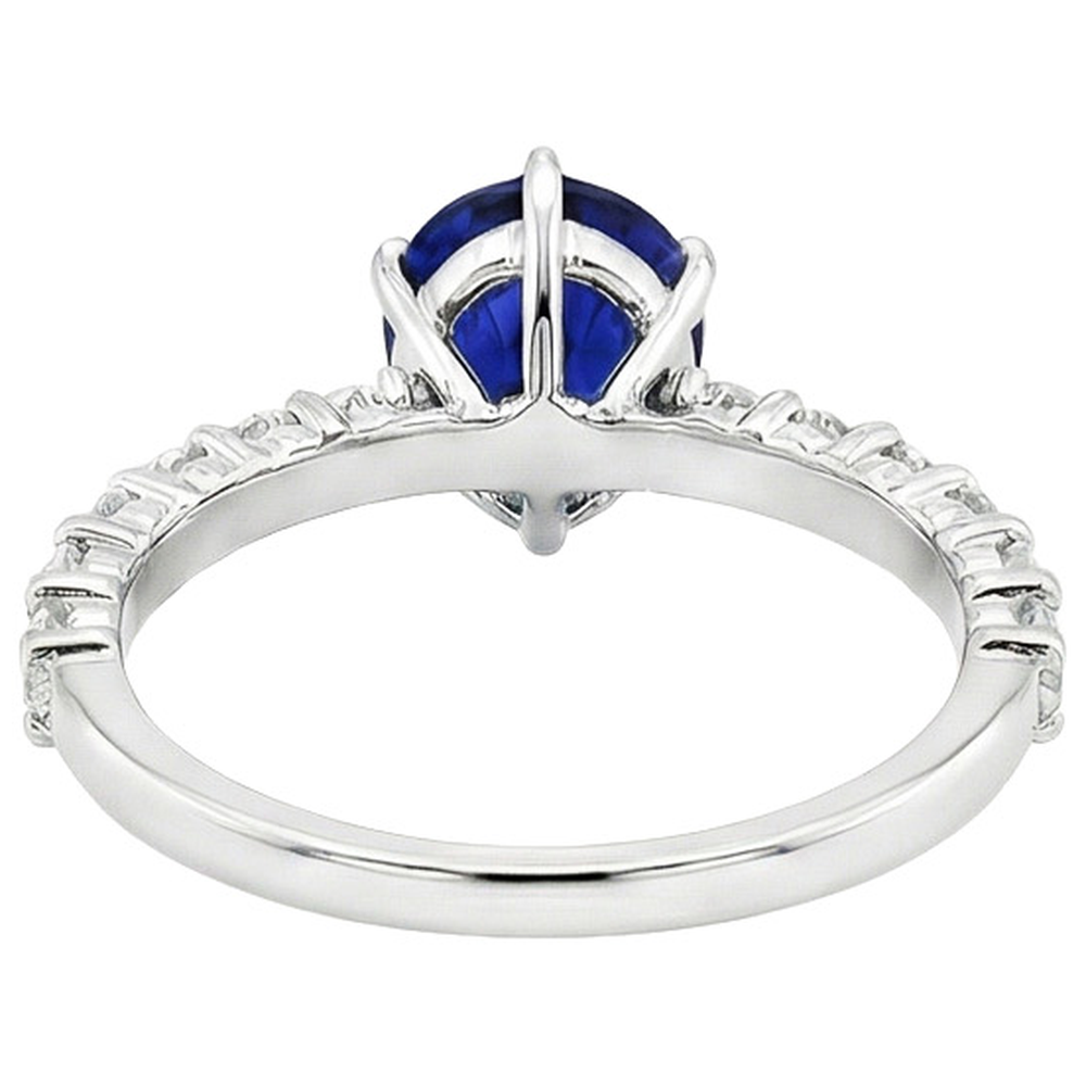 echter round diamant 7.25Karat ring auf Weiß