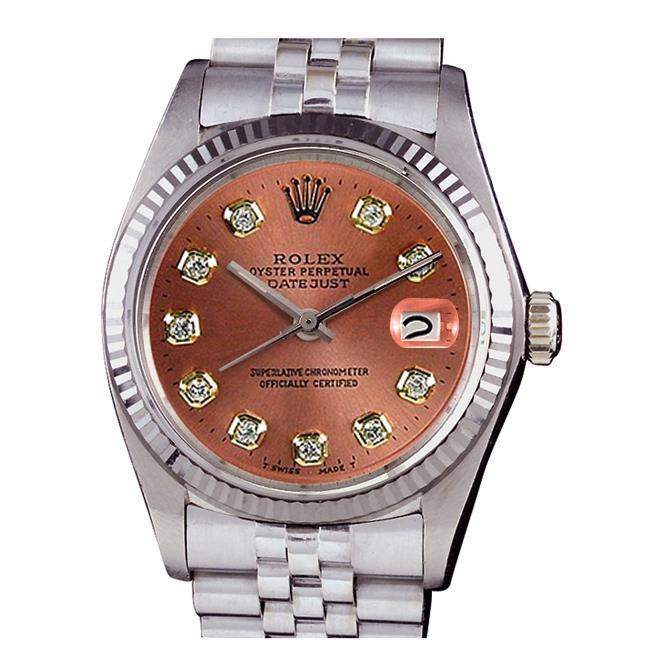 Damenuhr Rolex Date-Just Edelstahl Jubilee