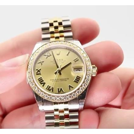 Edelstahl Goldarmband Rolex