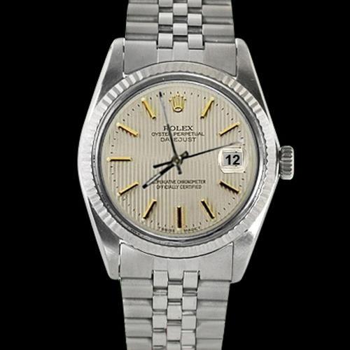 Datejust Herrenuhr Edelstahl Jubilaum Stock Zifferblatt geriffelte Lun