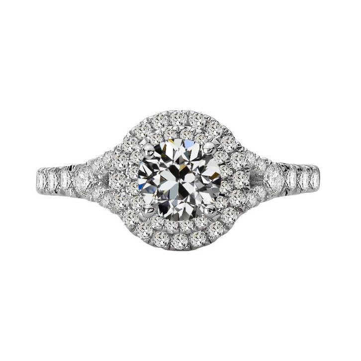 echter round diamant 5Karat ring Vorderansicht