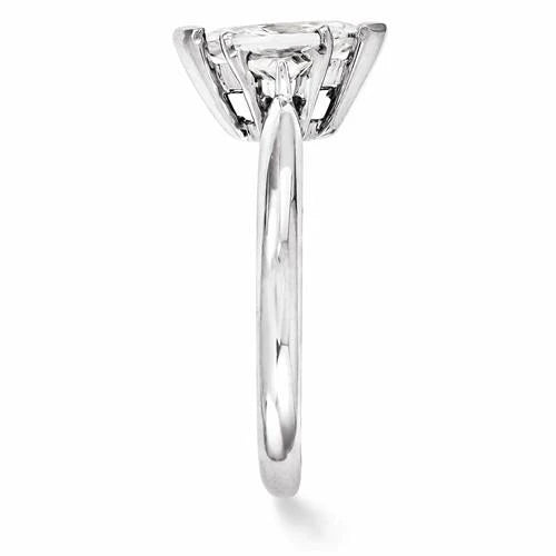 Drei-Stein-Echt-Diamant-Verlobungsring 1,30 Karat 14K Weißgold