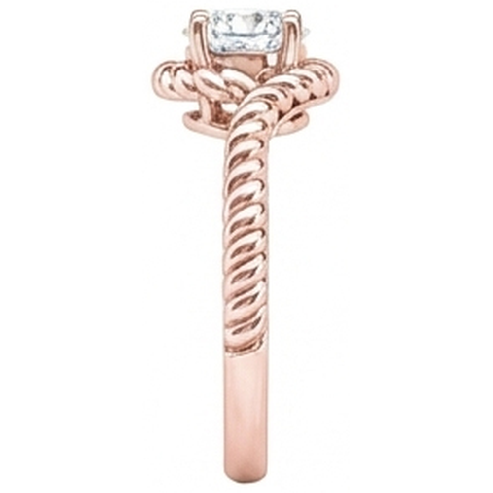 Echt Aus der Erde Abgebauter Natürlicher Diamant-Solitär-Verlobungsring Roségold 1.75 Karat