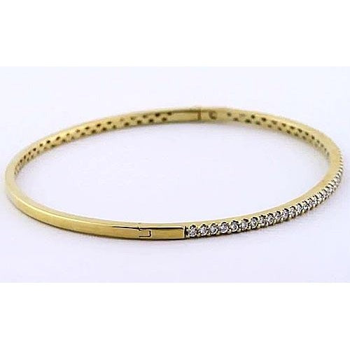 Echt Damen Diamant Armreif 5 Karat Gelbgold 14K Schmuck Neu