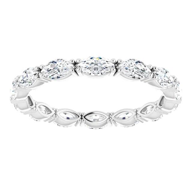 Echt Damen Eternity Band mit Marquise-Schliff 1,40 Karat