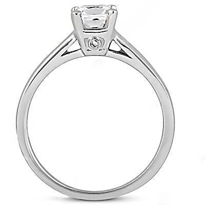 Echt Aus der Erde Abgebauter Natürlicher Diamant 1 ct. Solitär-Verlobungsring Schmuck