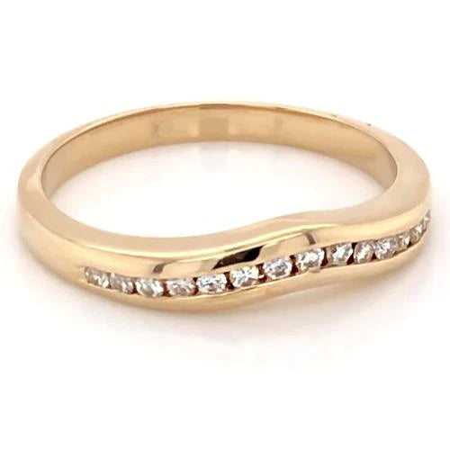 Echt Diamant Anniversary Band 0,75 Karat Damen Gelbgold Neu