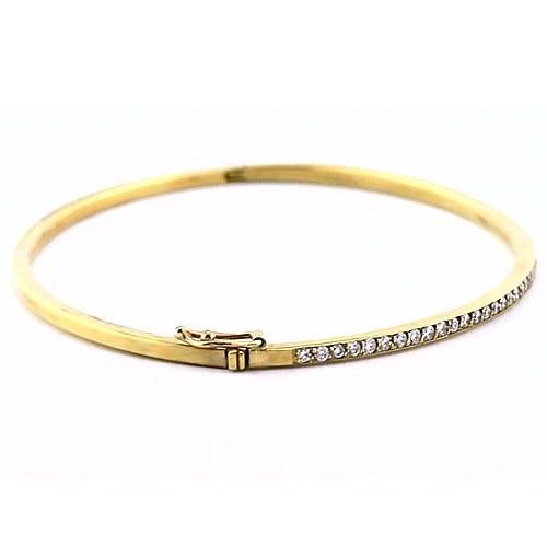 Echt Diamant Damen Armreif 2 Karat Gelbgold 14K Schmuck