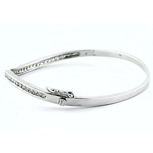 Echt Diamant Damen Armreif 3 Karat Weißgold 14K Schmuck