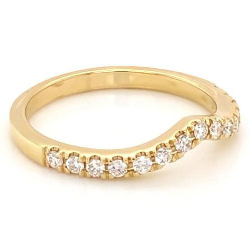 Echt Diamant Ehering 1 Karat Krappenfassung Damen Edlen Schmuck