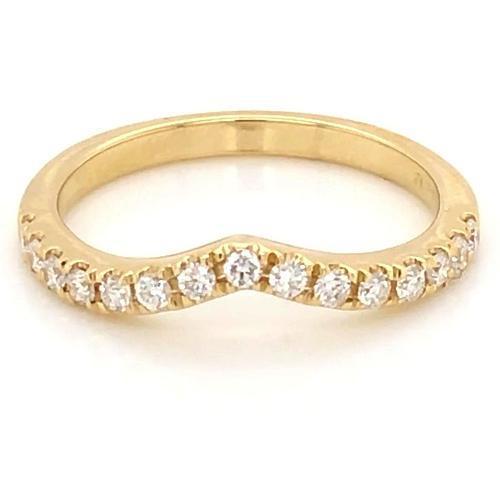Echt Diamant Ehering 1 Karat Krappenfassung Damen Edlen Schmuck