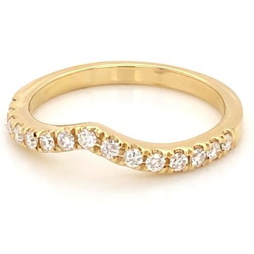 Echt Diamant Ehering 1 Karat Krappenfassung Damen Edlen Schmuck