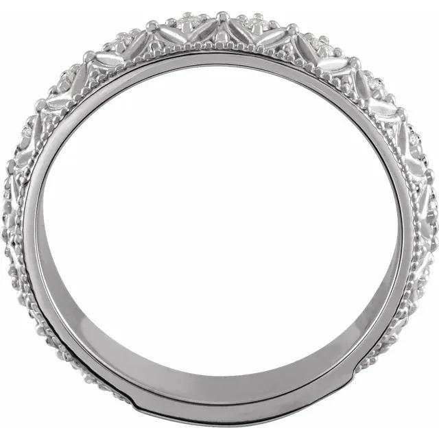 Echt Diamant Ehering 1,20 Karat Vintage Style Schmuck