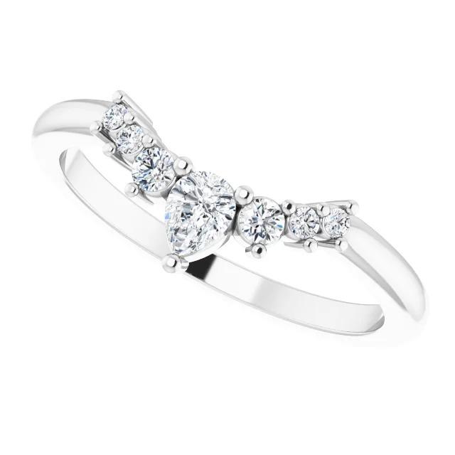 Echt Diamant-Hochzeits-Jubiläumsband 0,75 Karat Damenschmuck