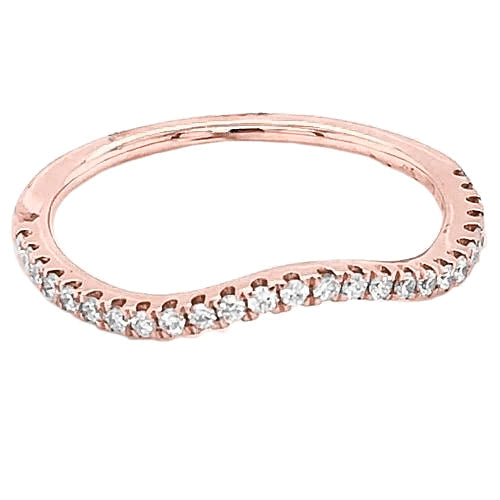 Echt Diamant Jubiläumsband 1 Karat Roségold 14K Damenschmuck Neu