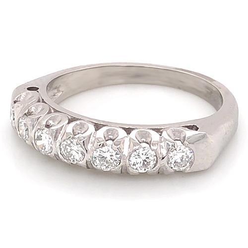 Echt Diamant Jubiläumsband 1,40 Karat F Vs1 Weißgold Schmuck Neu
