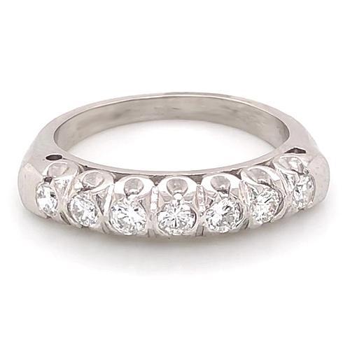 Echt Diamant Jubiläumsband 1,40 Karat F Vs1 Weißgold Schmuck Neu
