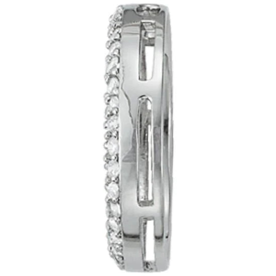 Echt Diamant-Kreis-Anhänger-Halskette ohne Kette 2.10 Karat WG 14K