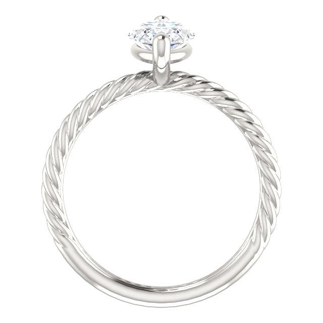Echt Diamant Solitaire Ring 2 Karat Twisted Rope Style Damen Schmuck