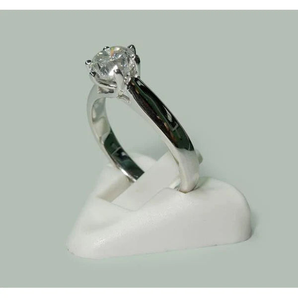 Echt Diamant Solitaire Ring Weißgold 1,31 Karat Schmuck Neu
