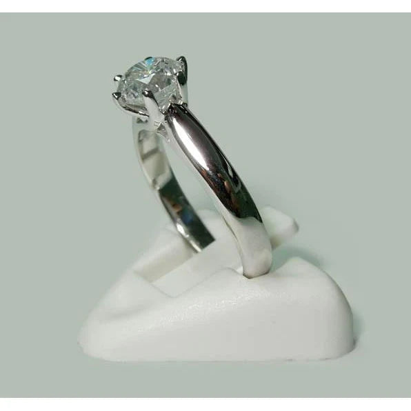 Echt Diamant Solitaire Ring Weißgold 1,31 Karat Schmuck Neu