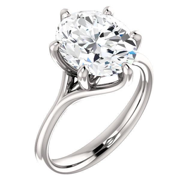 Echt Diamant Solitaire Verlobungsring 5 Karat Split Shank Damen Schmuck
