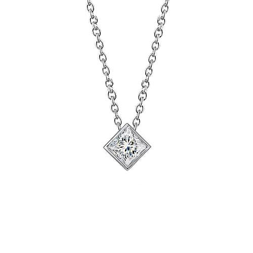 Echt Diamant-Solitär-Anhänger 0,75 ct. F Vs1 Diamant Neu