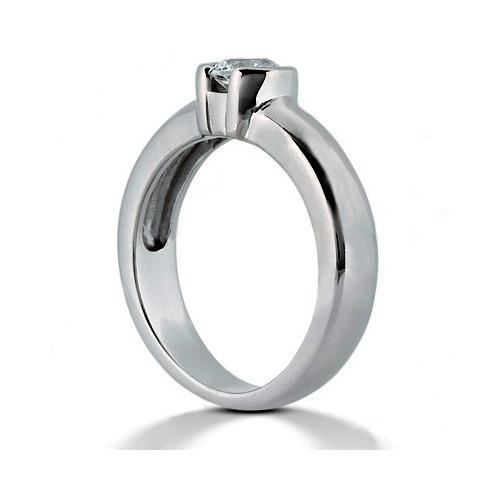 Echt Diamant-Solitärring 1,01 ct. Weißgold 14K