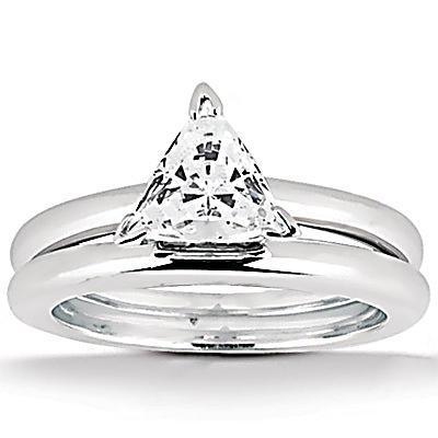 Echt Diamant-Solitärring im Billionenschliff