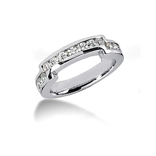 Echt Diamant-Verlobungs-Set 2,66 Karat Weißgold 14K Neu Damenschmuck