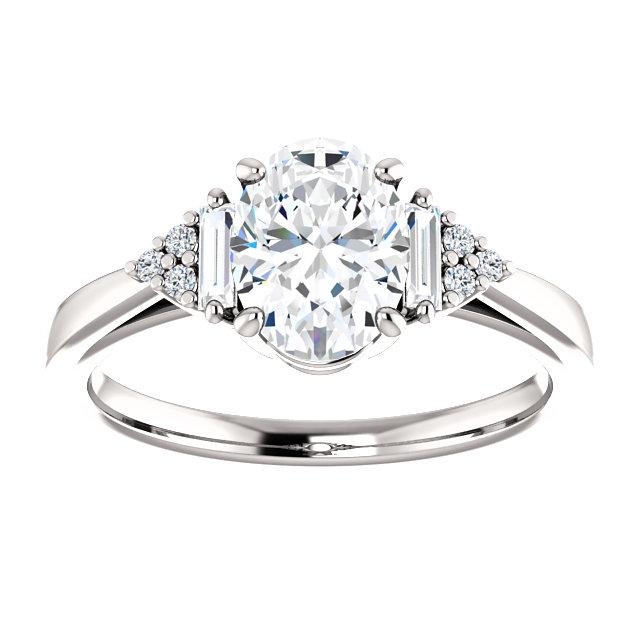 Echt Diamant-Verlobungsring 2,20 Karat Gespaltener Schaft Damen Schmuck
