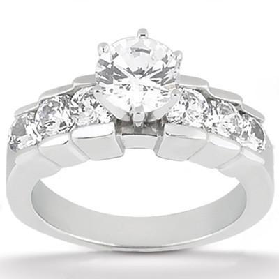 Echt Diamant-Verlobungsring 3,06 ct. Verlobungsset Gold