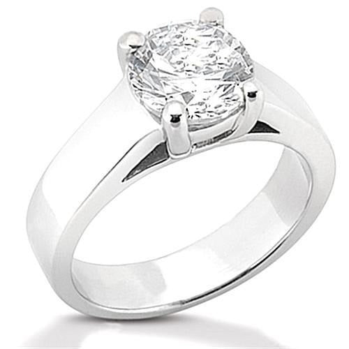Echt Aus der Erde Abgebauter Natürlicher Diamant-Verlobungsring Prong Style 0,75 ct. Solitär Gold