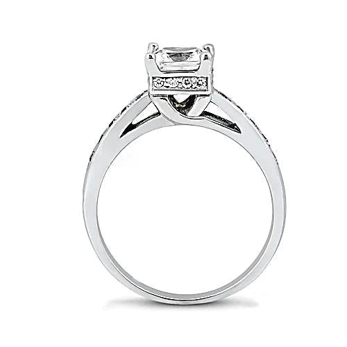 Echt Diamant-Verlobungsring Split Shank Schmuck Neu