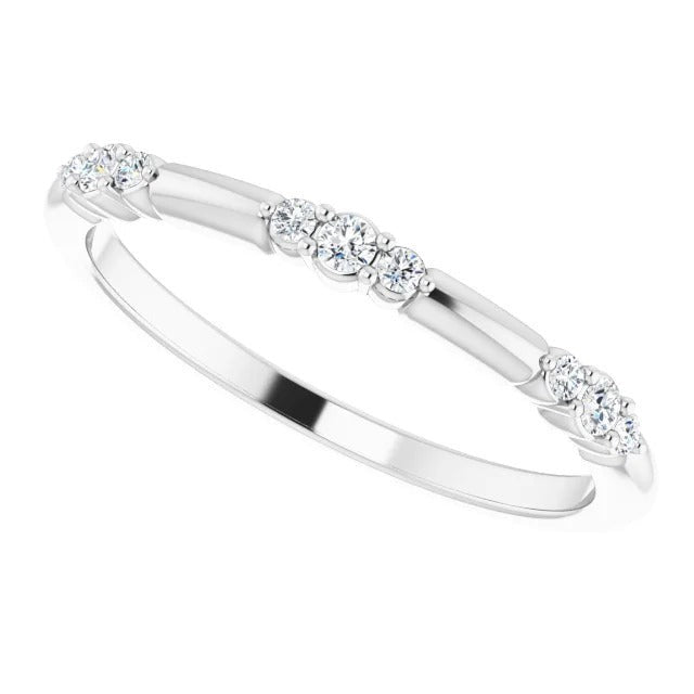 Echt Diamant runder Versprechensring 1,05 Karat Weißgold 14K