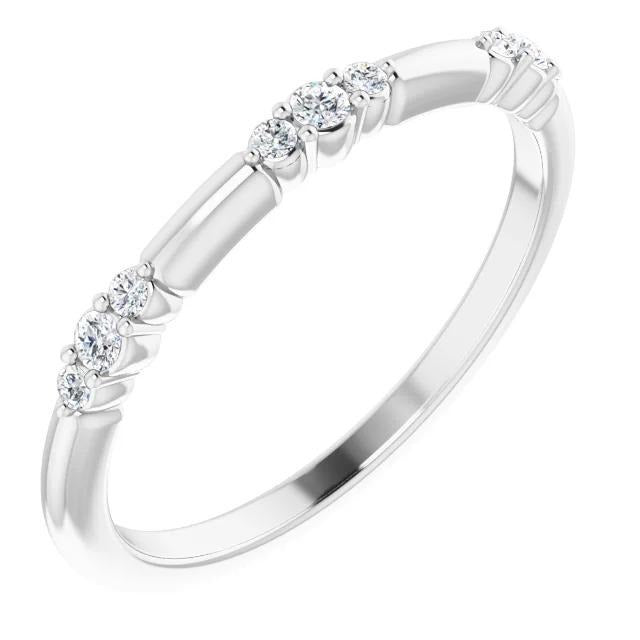 Echt Diamant runder Versprechensring 1,05 Karat Weißgold 14K