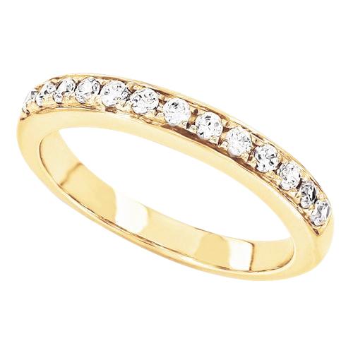 Echt Diamantband 0.65 Karat Gelbgold 14K Neuer Schmuck