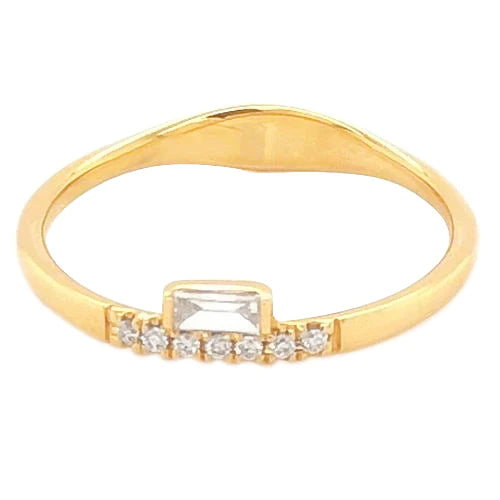 Echt Diamantband Prong Set 0,71 Karat Damen Gelbgold 14K Schmuck Neu