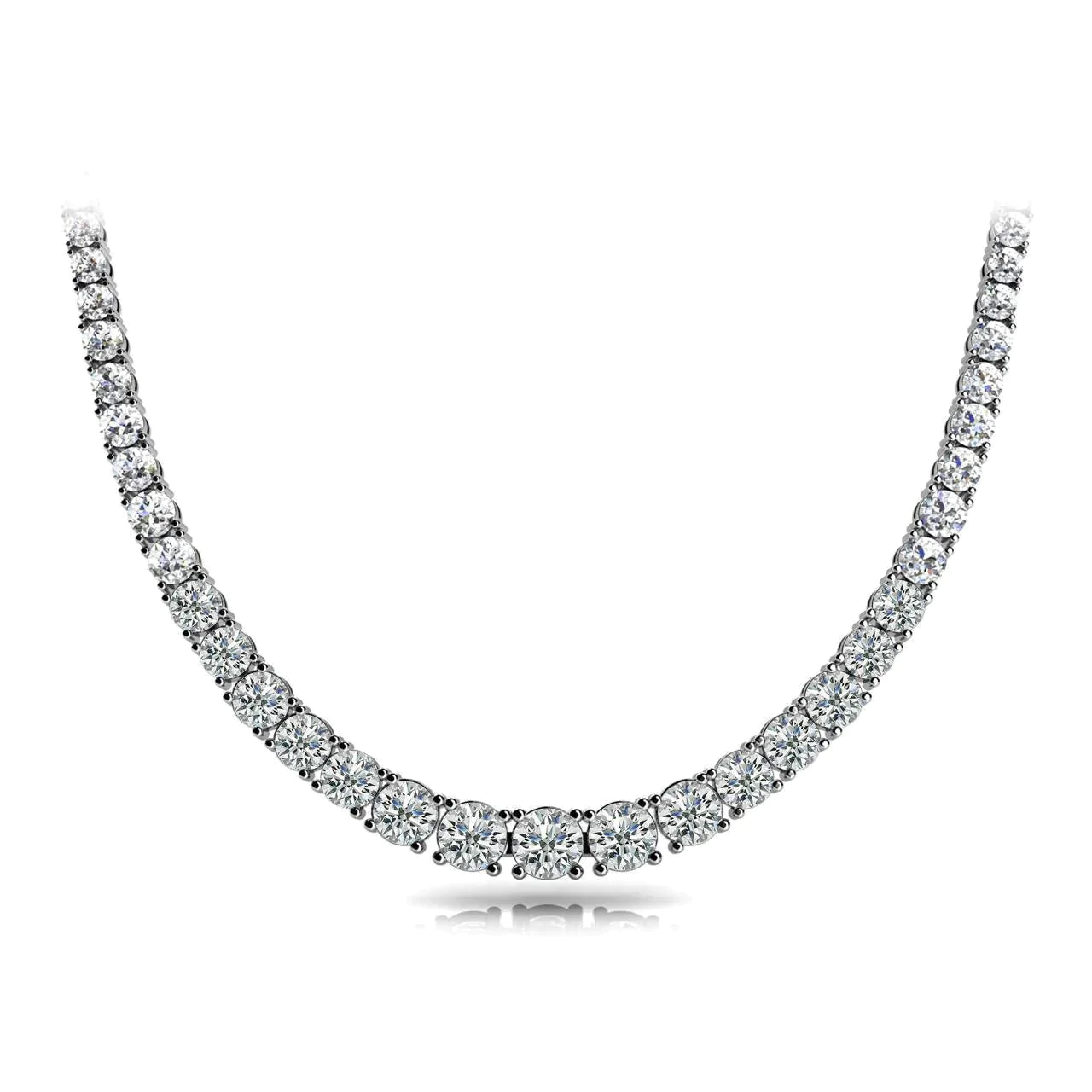 Echt Diamanthalskette 20 Karat für Damen