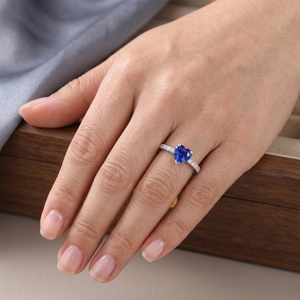Echt Saphir Verlobung Ring